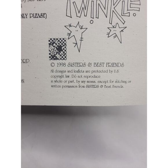 Sisters & Best Friends Counted Cross Stitch Patterns Snow Happens Vintage - Picture 3 of 3